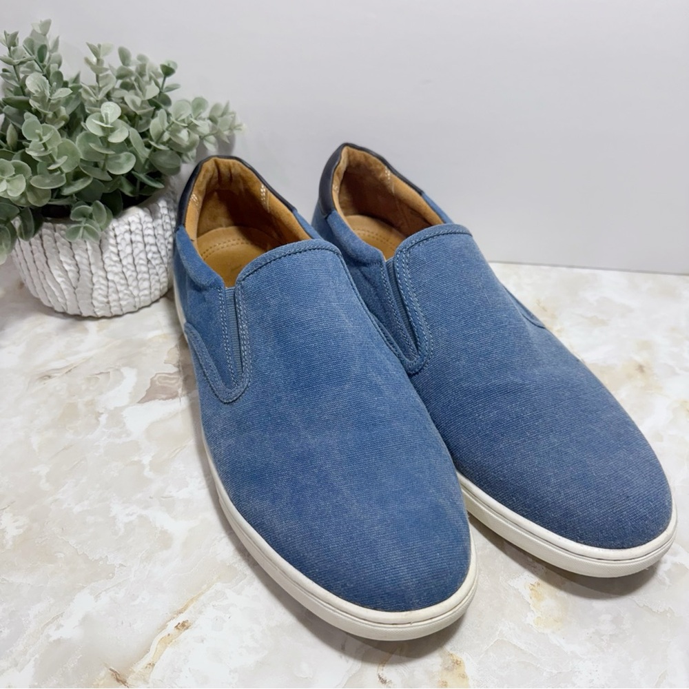 Vionic Mens‎ Brody Slip On Sneakers Canvas Upper Size 11 Minimalist Casual Comfy